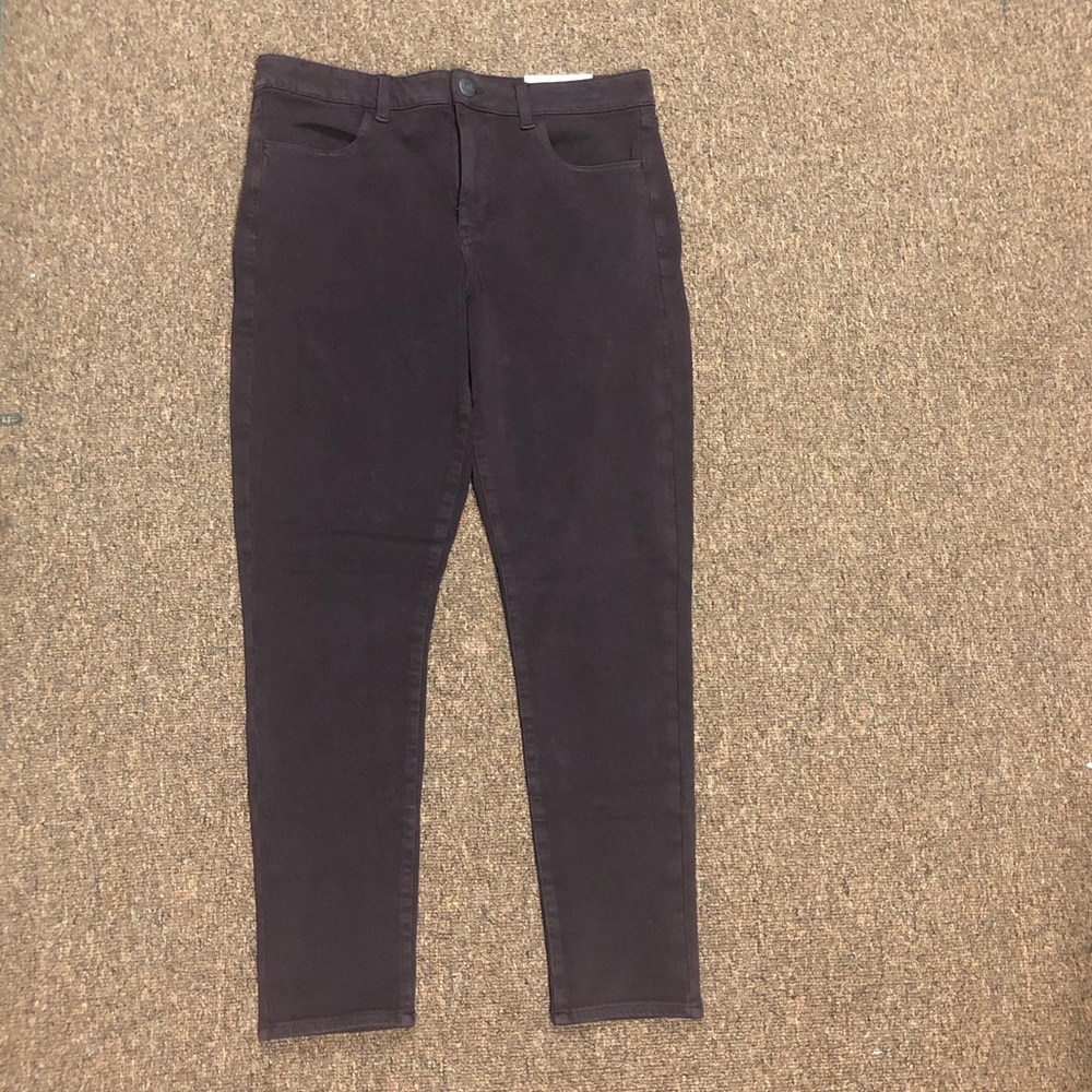 AE High Rise Jegging Deep Purple Plum Color